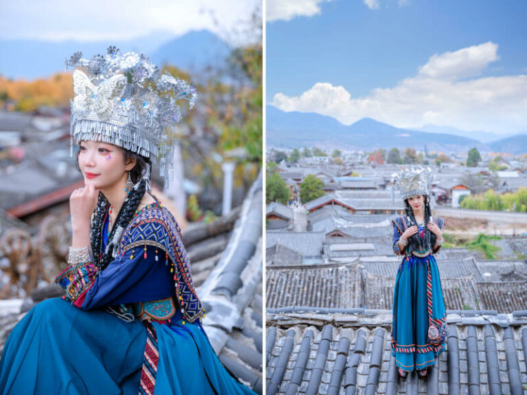 【雲南麗江】超美民族服飾寫真《束河古鎮花錦社》藏服、彝族、苗疆攝影體驗 